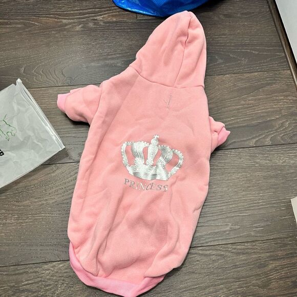Princess Pink Dog Hoodie New - Picture 2 of 5
